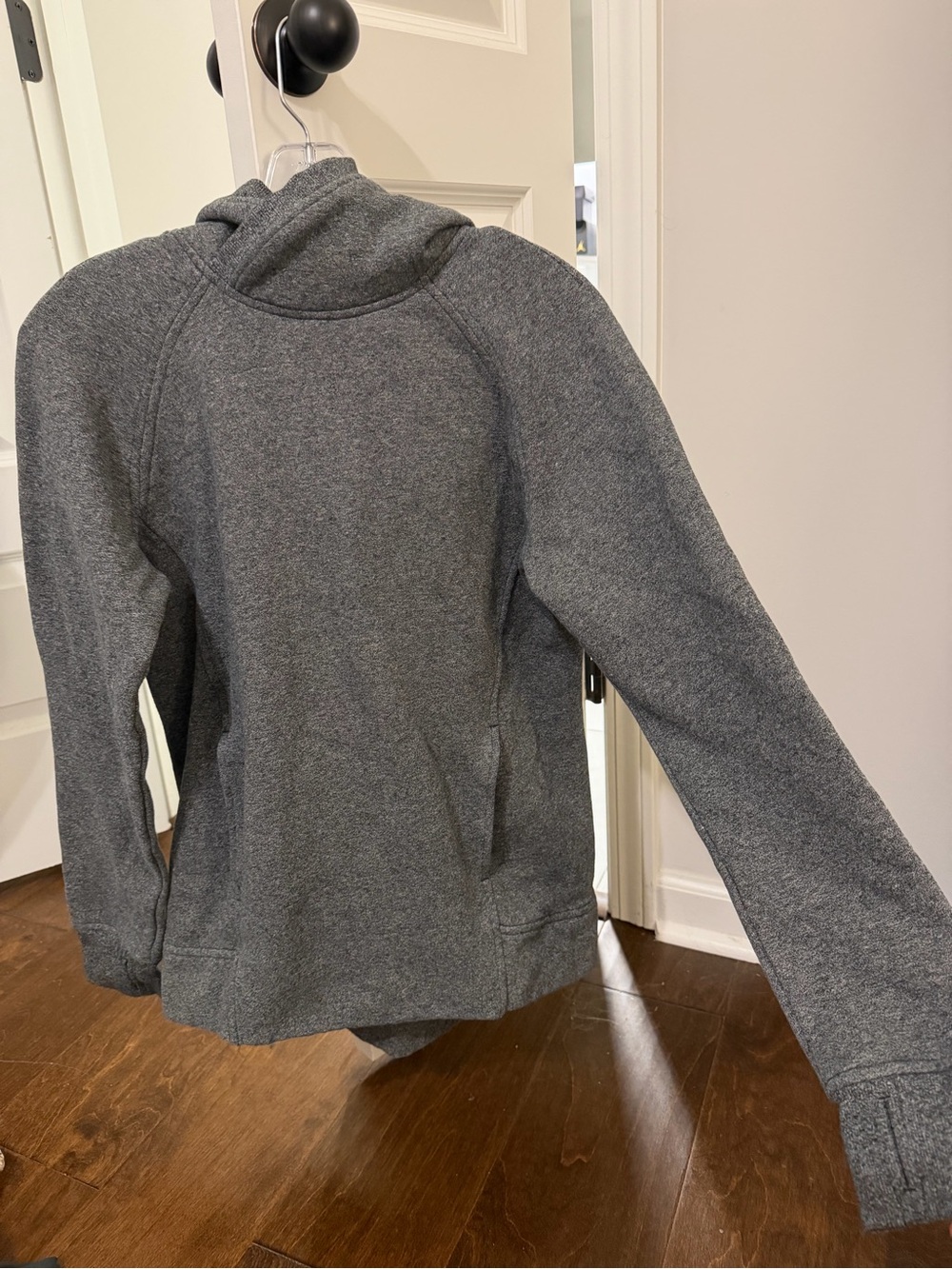 lululemon athletica Heathered Dark Gray Hooded Jacket